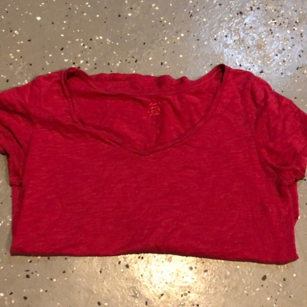 Three Ann Taylor Loft Tees. Red, Blue and Green.